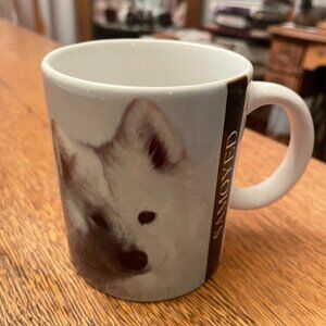 Vintage Samoyed Dog Themed Coffee Cup Mug by XPRES Corp